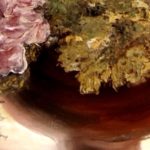 BOUQUET FLORAL . huile couteau