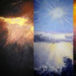 A CIEL OUVERT . huile couteau